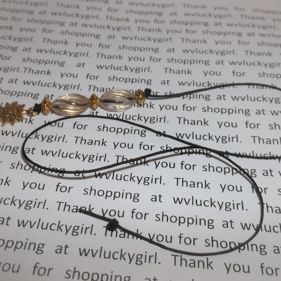 New! Bookmark Gold and Clear Beaded Book Thong Marker Bookmarker Gift Idea 8178 - Picture 6 of 10